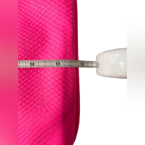 Nine West Slim Hot Pink Faux Leather Bag/Wristlet, approx. 11.75”x8.5” - Picture 9 of 11